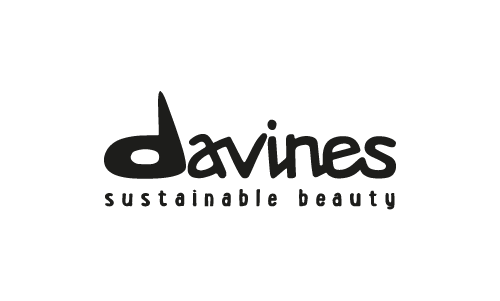 Logotipo de la marca de tratamientos Davines, color negro
