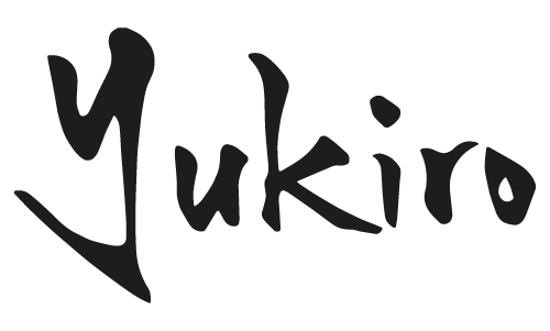 Logotipo de la marca de tratamientos Yukiro, color negro